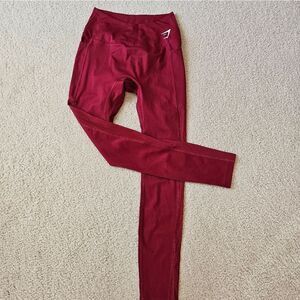 Gymshark Womens  Burgundy Leggings